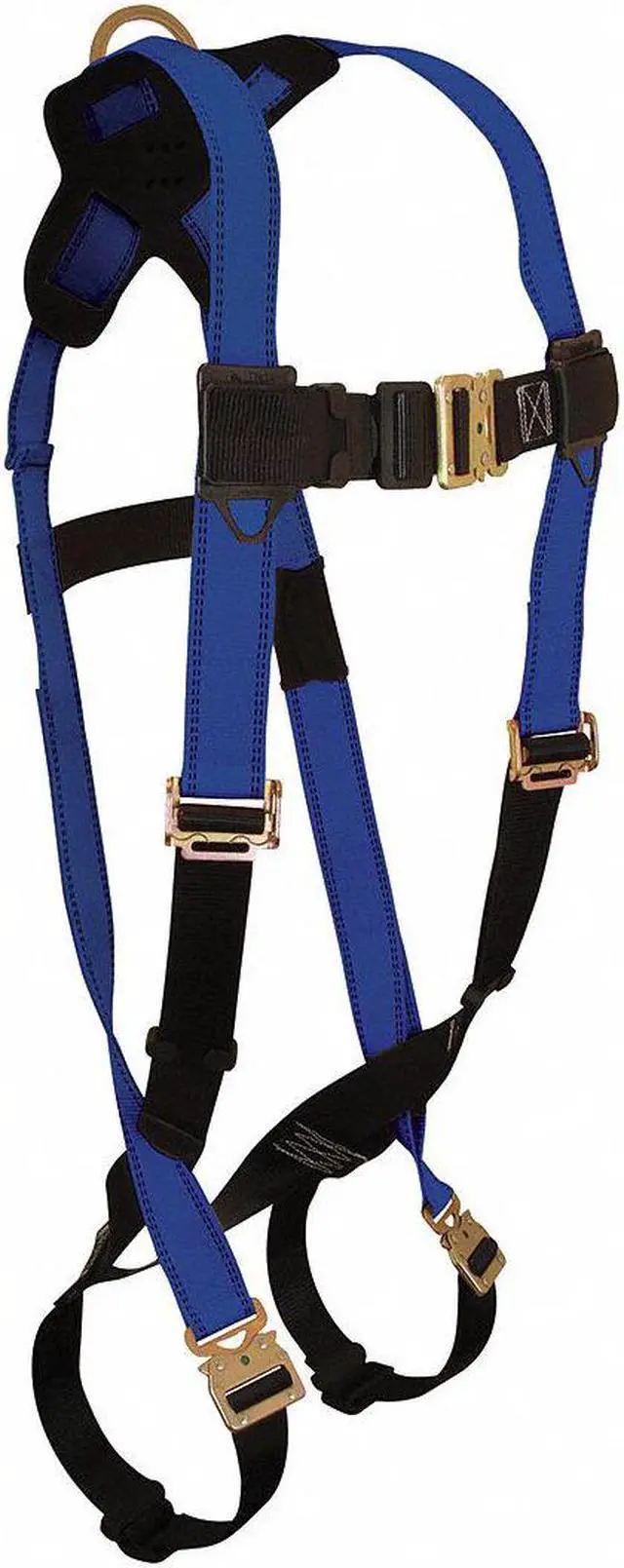 Alt view image 2 of 2 - CONDOR 45J268 Full Body Harness, Vest Style, XL, Polyester, Black/Blue