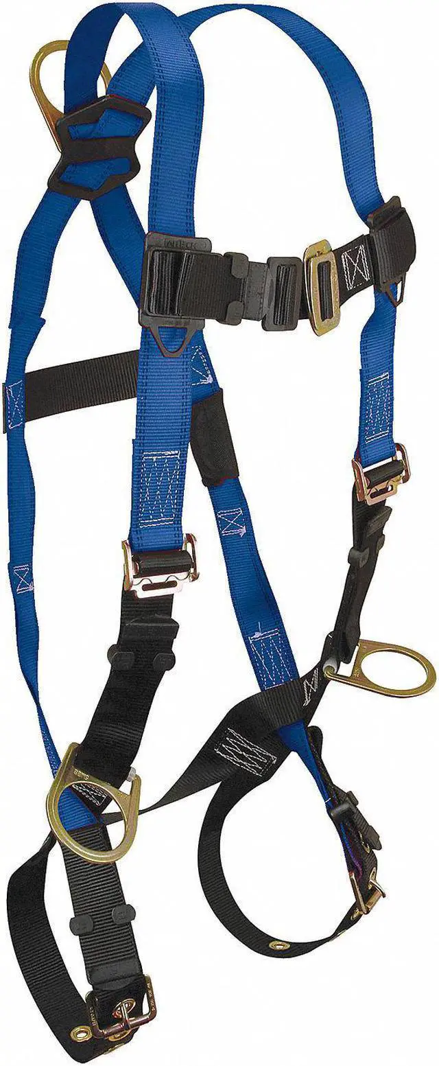 Alt view image 2 of 2 - CONDOR 19F381 Full Body Harness, Vest Style, Universal, Polyester, Blue