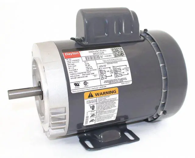 Alt view image 2 of 2 - DAYTON 1K080 Capacitor-Start General Purpose Motor, 3/4 hp HP, 115/208-230V AC