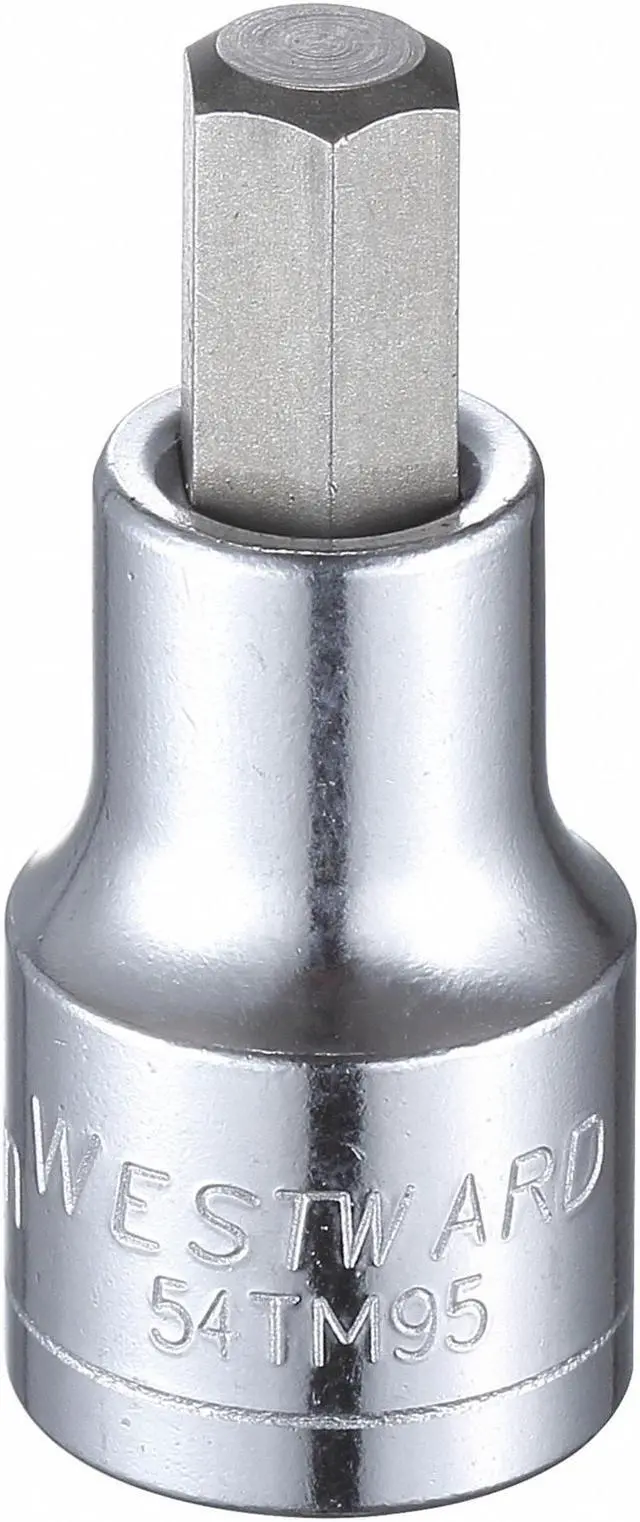Main image of WESTWARD 54TM95 10mm Tip, 2-1/4" L Hex Socket Bit