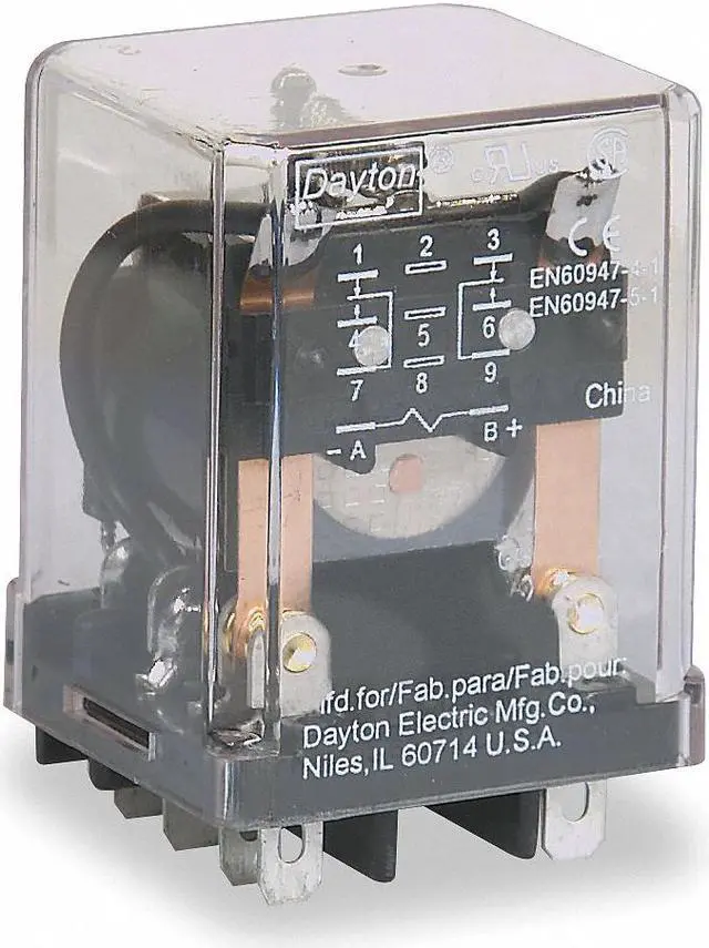 Main image of DAYTON 5YR32 Plug-In, General Purpose Relay, Square, 10 A, 8