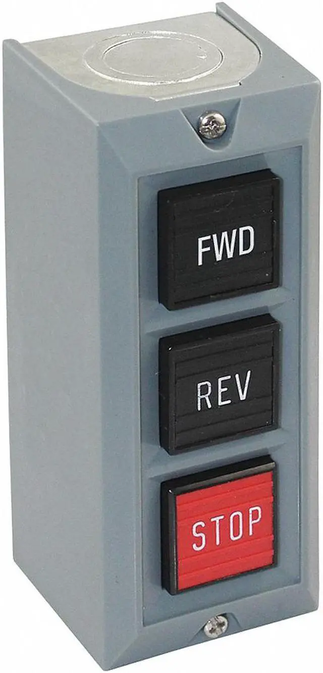Alt view image 2 of 2 - DAYTON 20C796 Push Button Control Station,2NO/2NC,1NC