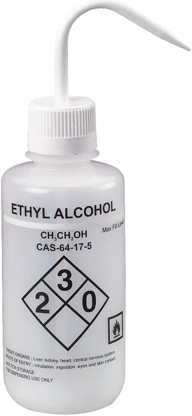 Main image of LAB SAFETY SUPPLY 24J883 Translucent, Wash Bottle 16 oz., 6 Pack