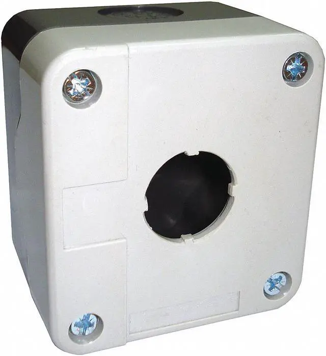 Alt view image 2 of 2 - DAYTON 32W279 Pushbutton Enclosure,22mm,2.10 in. H