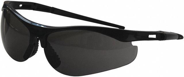 Main image of CONDOR 30ZC64 Safety Glasses, Wraparound Smoke Polycarbonate Lens,