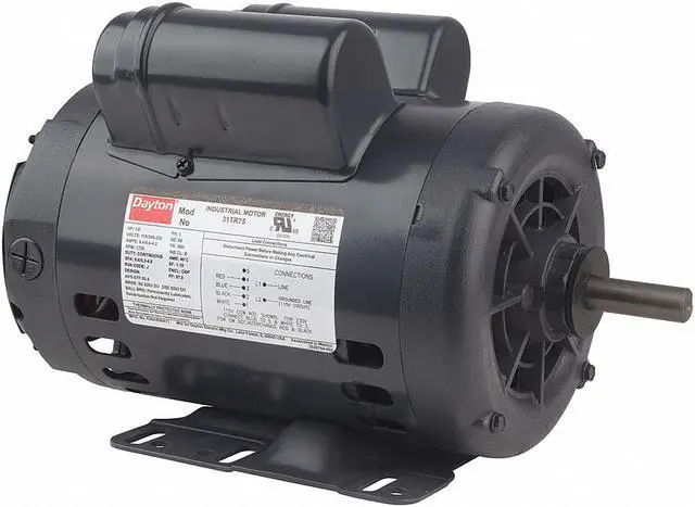 Alt view image 2 of 8 - DAYTON 31TR75 MTR,CS/CRCR,ODP,1 HP,1725,56H,EFF 82.6