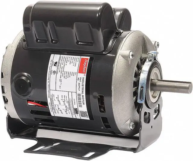 Alt view image 5 of 6 - DAYTON 30PT54 MTR,CS/CR, ODP,1/3 HP,1725,56,EFF 72.4