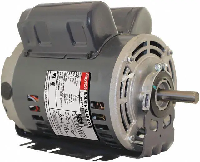 Alt view image 2 of 7 - DAYTON 30PT87 Capacitor-Start/Run General Purpose Motor, 2 hp HP, 115/230V AC