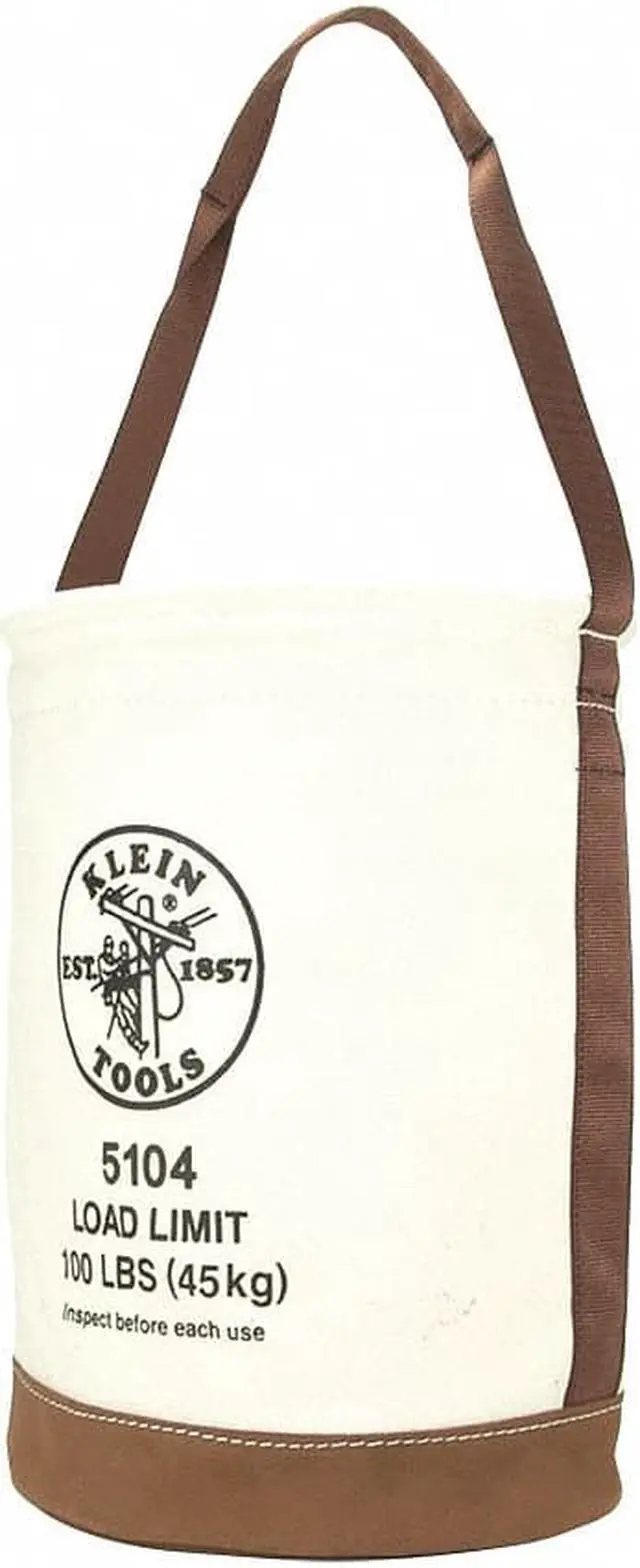 Alt view image 8 of 14 - Klein Tools 409-5104 12" Leather-Bottom Bucket