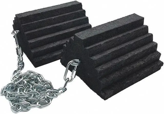 Main image of CHECKERS CH4121-12-CH3 Wheel Chock,8" W x 12" D x 5" H,PR