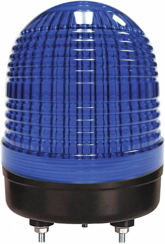 Alt view image 2 of 2 - DAYTON 26ZT58 Warning Light,Blue,LED,Stud