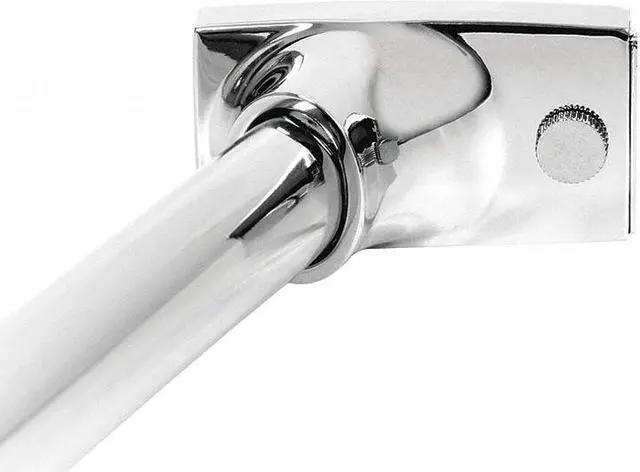 Alt view image 2 of 2 - WINGITS WOCONPS5NC Curved Shower Rod,Chrome,60In,6 Proj,PK6