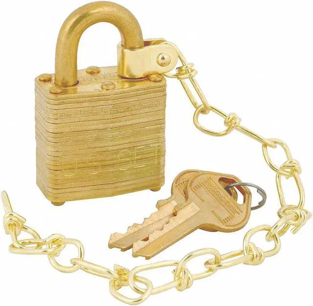 Alt view image 2 of 2 - MASTER LOCK 6004NKAS5SBCUSS1KEY2KS Padlocks, Keyed Alike, Standard Shackle,