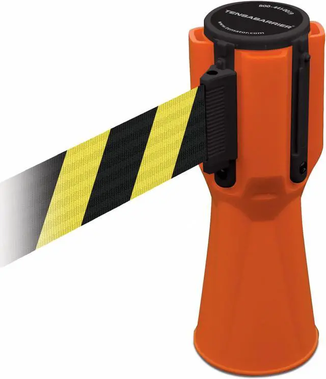 Alt view image 3 of 3 - TENSABARRIER TC114-30-MAX-NO-D4X-C Tensacone Topper,Orange,Belt Yellow/Blk