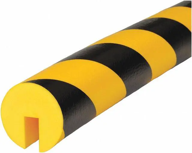 Alt view image 2 of 3 - KNUFFI BY IRONGUARD SAFETY 60-6889 Edge Guard,Rounded,Black/Yellow