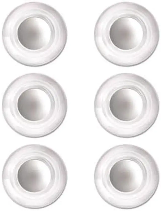 Alt view image 8 of 14 - Quartet Glass Magnets, Large, 0.45" Dia, Clear, 6/Pack 85391