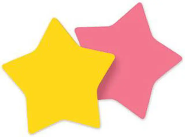 Alt view image 2 of 6 - Post-it Die-Cut Shaped Notepads 2.6" x 2.6" Assorted Colors Star-Shaped 7350-STR