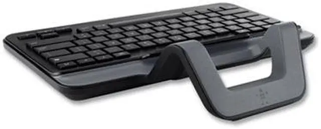 Alt view image 6 of 14 - BELKIN B2B130 Black Lightning Wired Slim Tablet Keyboard