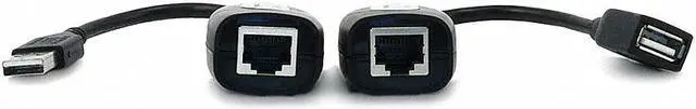 Alt view image 3 of 14 - Monoprice USB Extender over Cat5e or Cat6 Connection, up to 150ft