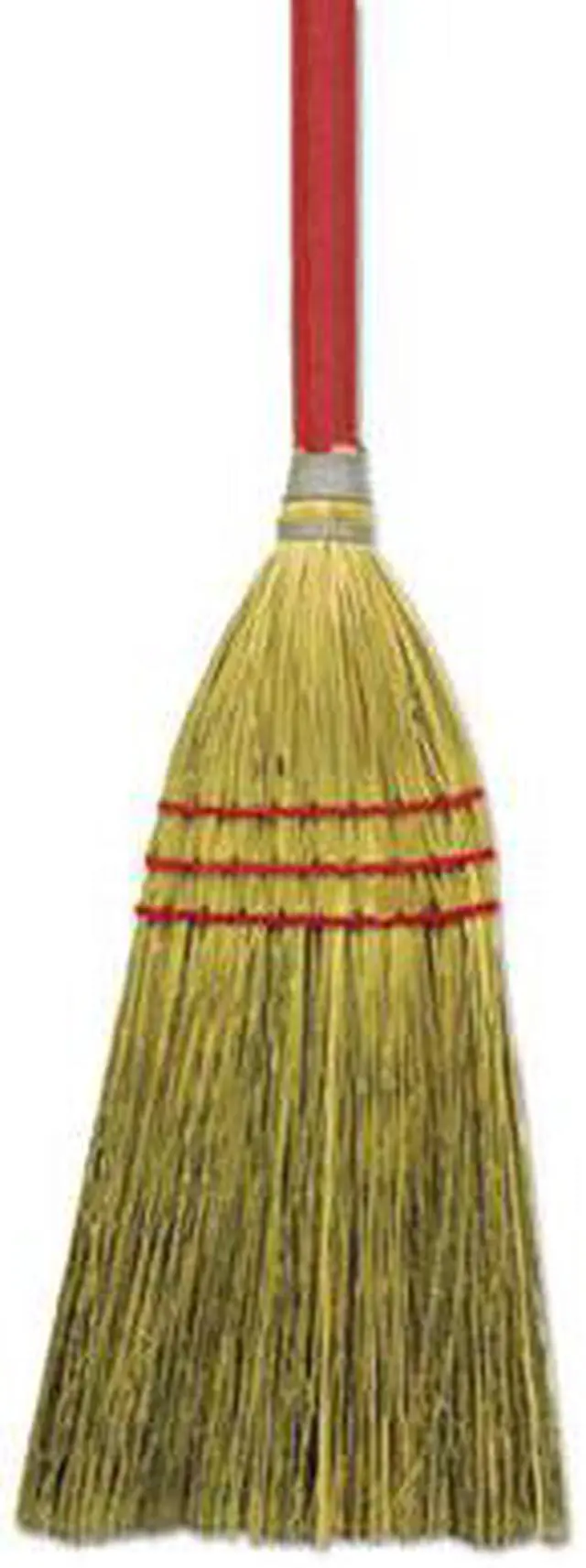 Alt view image 3 of 3 - Corn/Fiber Lobby Brooms, 36", Gray/Natural, 12/Carton BR10016