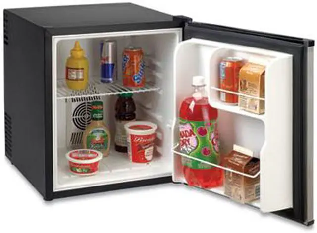 Alt view image 3 of 6 - Avanti 1.7 Cu. Ft. Superconductor Refrigerator Black Cabinet with Stainless Steel Door SAR1702N3S