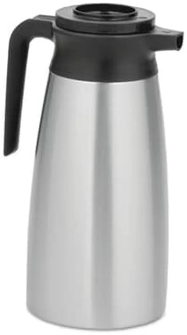 Alt view image 6 of 7 - 1.9 Liter Thermal Pitcher, Stainless Steel BUNVACPIT19