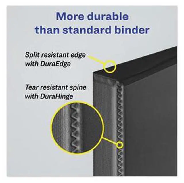 Alt view image 11 of 13 - Avery Heavy-Duty View Binder w/Locking EZD Rings 2" Cap Pacific Blue 79778