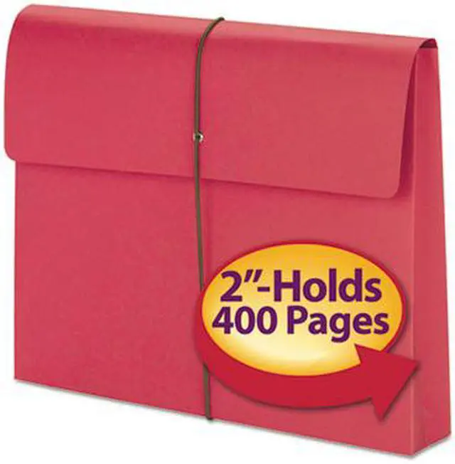 Alt view image 11 of 13 - Smead 2" Exp Wallet with String Letter Red 10/BX 77205