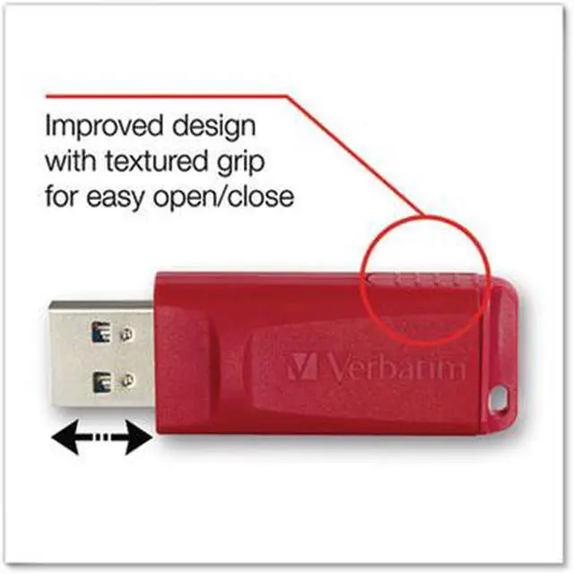 Alt view image 9 of 20 - Verbatim Store 'n' Go 4GB Flash Drive (USB2.0 Portable / Red) 95236