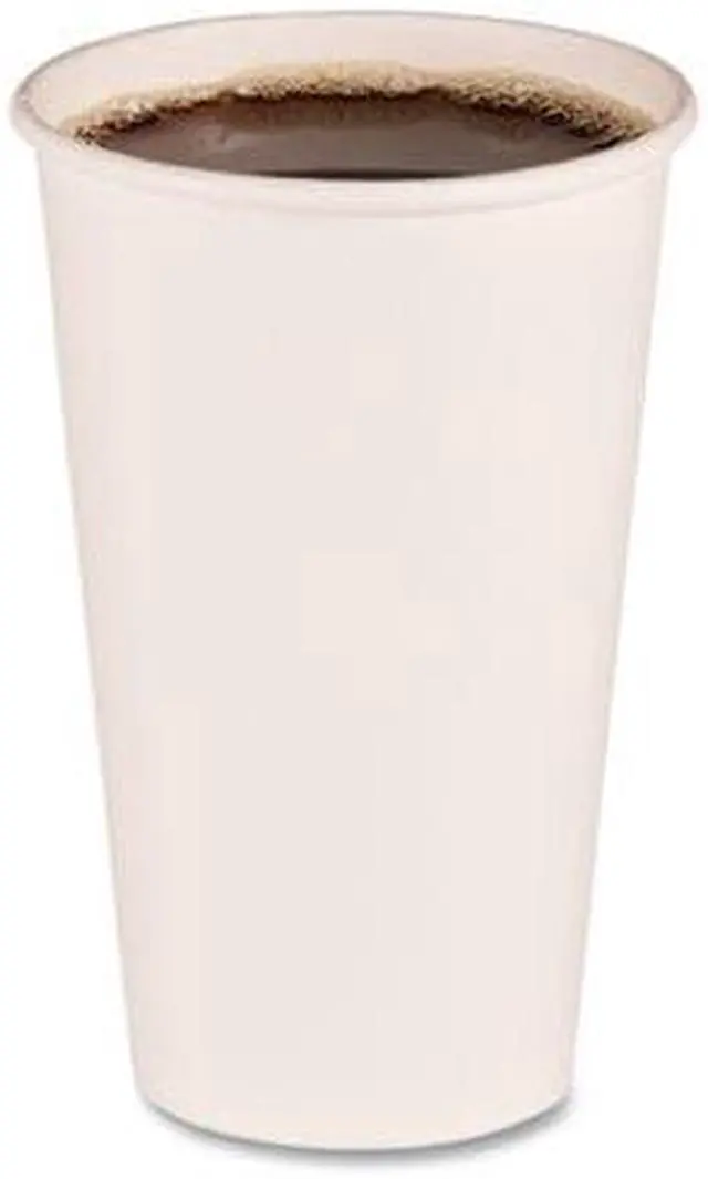 Alt view image 4 of 7 - Boardwalk WHT16HCUP Paper Hot Cups, 16 oz, White, 1000 / Carton