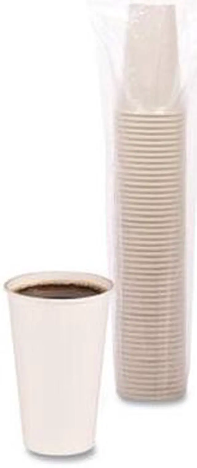 Alt view image 6 of 7 - Boardwalk WHT16HCUP Paper Hot Cups, 16 oz, White, 1000 / Carton