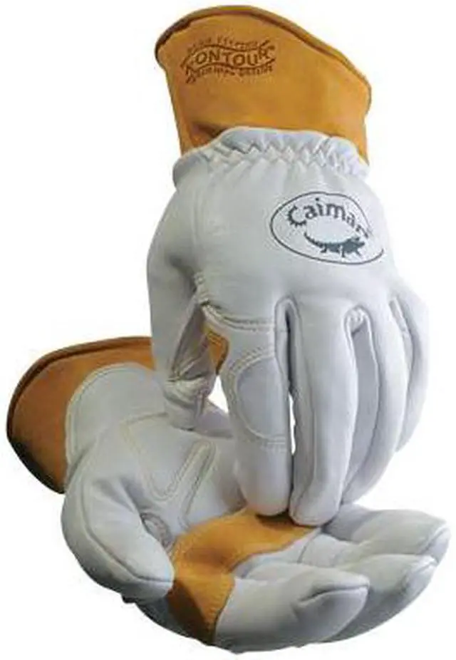 Alt view image 2 of 3 - 1871 Series Multi-Task Gloves, Small, White/Tan