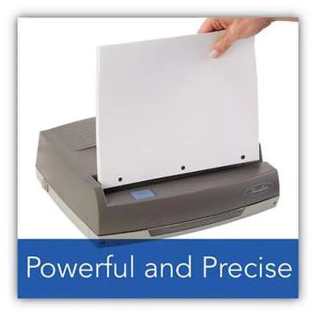 Alt view image 6 of 15 - Swingline 50-Sheet 350MD Electric Three-Hole Punch 9/32" Holes Gray 9800350