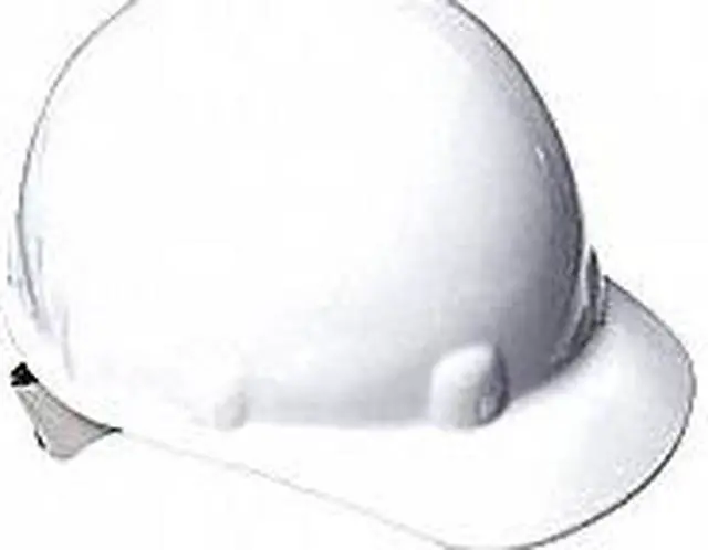 Alt view image 2 of 6 - Hard Hat, FrtBrim, NonSlotted, 8Rtcht, White
