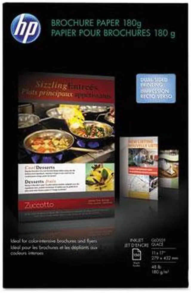 Alt view image 11 of 11 - Hp Inkjet Brochure/Flyer Paper 98 Brightness 48lb 11 x 17 White 150 Shts/Pk