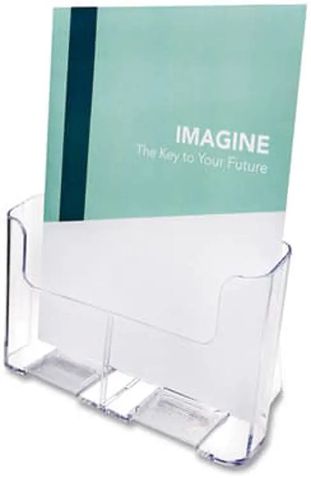 Alt view image 3 of 6 - Deflecto DocuHolder for Countertop/Wall-Mount Leaflet Size Clear 74001