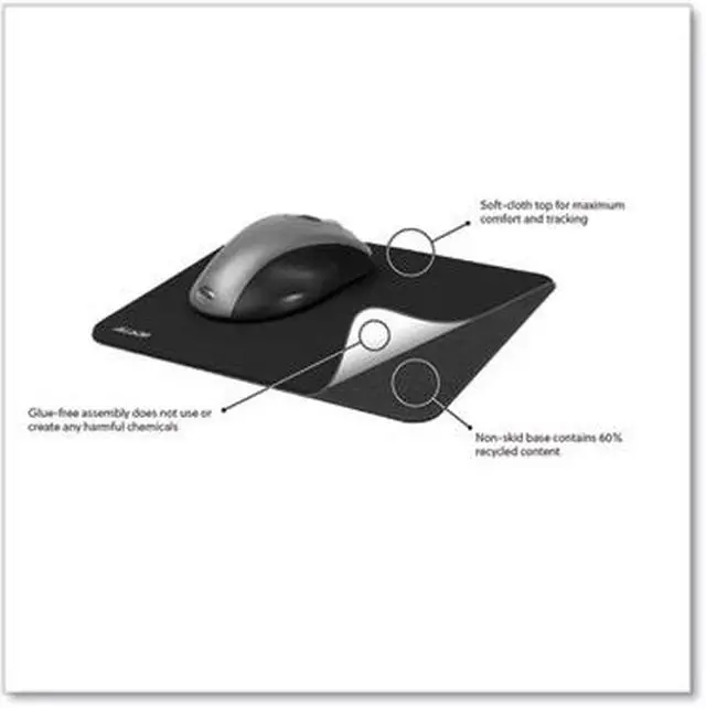Alt view image 9 of 10 - Allsop Naturesmart Mouse Pad Leaf Raindrop 8 1/2 x 8 x 1/10 31624