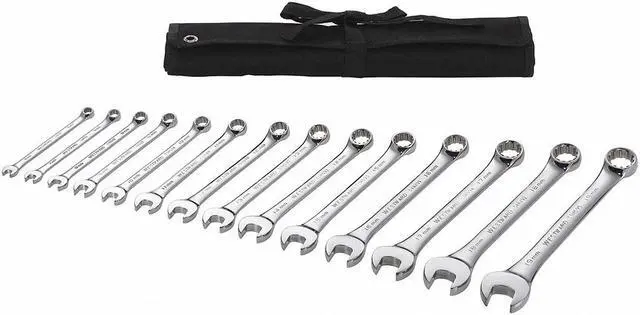 Alt view image 2 of 2 - WESTWARD 54DF99 Combination Wrench Set,14 Pieces,12 Pts