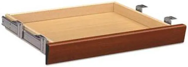 Alt view image 6 of 7 - HON - H1522.COGN - Laminate Angled Center Drawer, 22w x 15 3/8d x 2 1/2h, Cognac