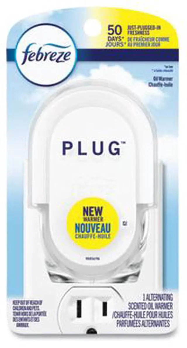 Alt view image 4 of 13 - Febreze PLUG Air Freshener Warmer 2.5" x 3" x 4" Off White 76985EA