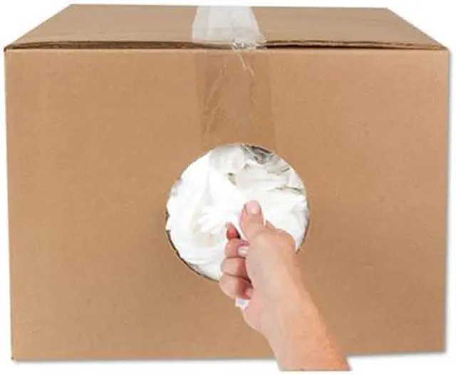 Alt view image 12 of 19 - Hospital Specialty T-Shirt Rags Bleached White 25 Pounds/Bag 45525