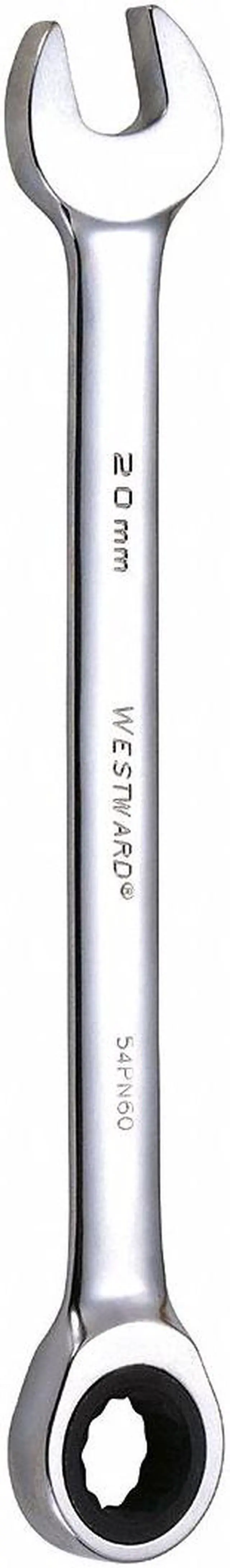 Main image of WESTWARD 54PN60 Ratcheting Wrench,Combination,12 pt.20m