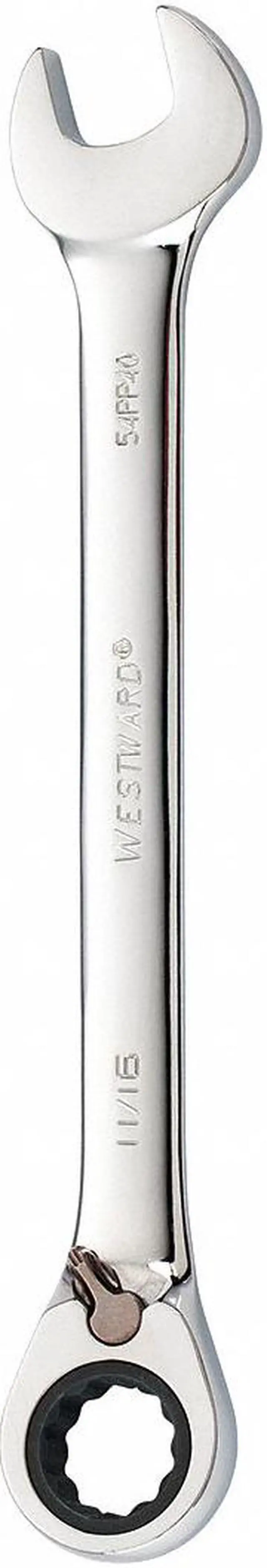 Main image of WESTWARD 54PP40 Ratcheting Wrench, Combination, SAE, 11/16"