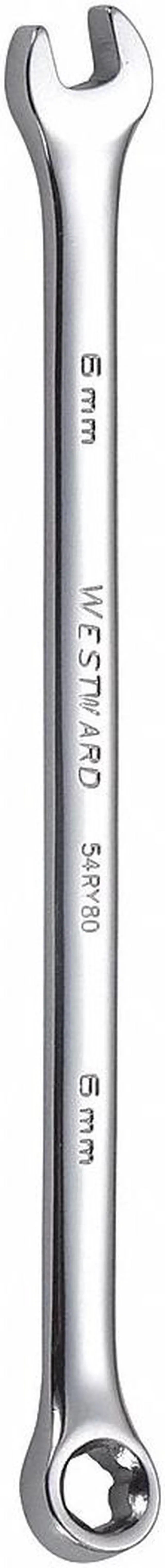 Main image of WESTWARD 54RY80 Combination Wrench,6mm,Metric,6 pt.