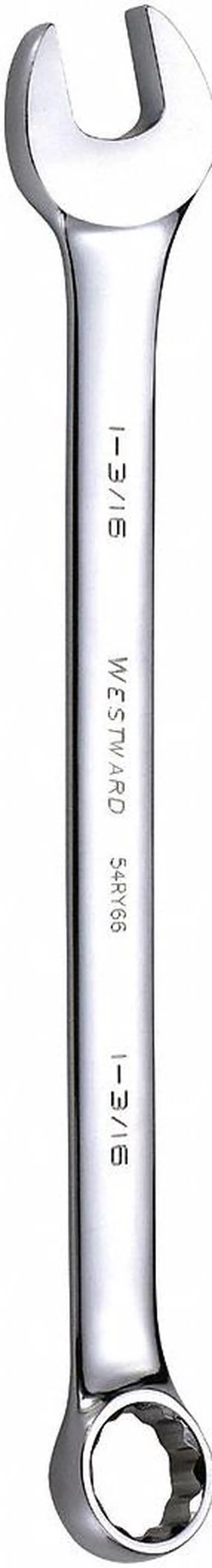Main image of WESTWARD 54RY66 Comb. Wrench,1-3/16",SAE,Full Polish