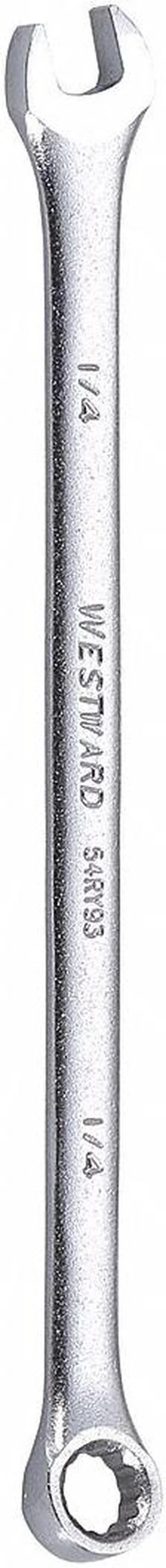 Main image of WESTWARD 54RY93 Combination Wrench,1/4",SAE,Satin