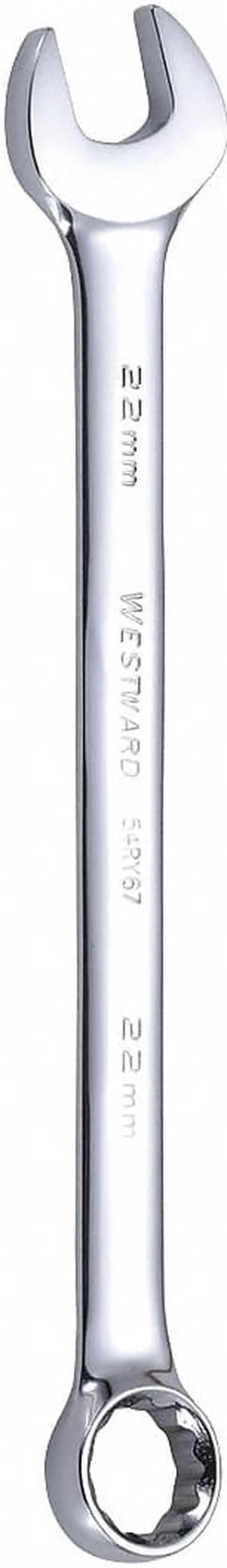 Alt view image 2 of 2 - WESTWARD 54RY67 Comb. Wrench,22mm,Metric,Full Polish