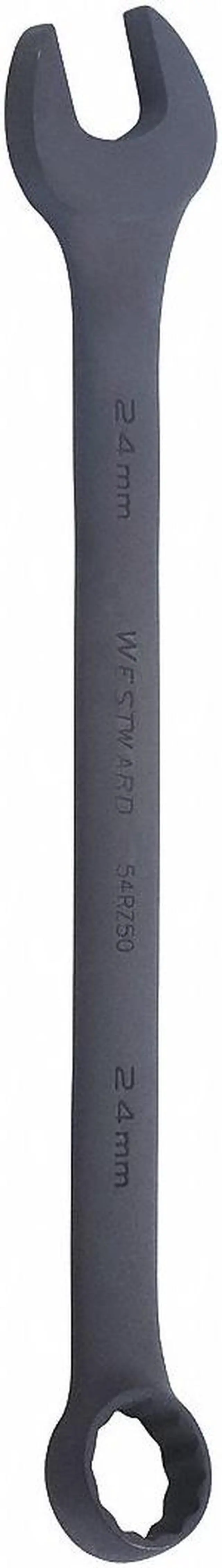 Main image of WESTWARD 54RZ50 Comb. Wrench,24mm,Metric,Black Oxide