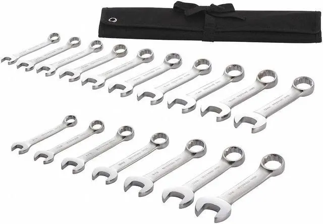 Alt view image 2 of 2 - WESTWARD 54DG05 Combination Wrench Set,17 Pieces,12 Pts