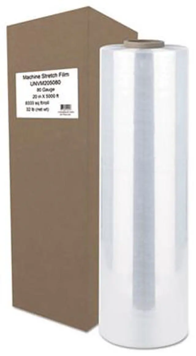 Alt view image 7 of 19 - Universal Machine Stretch Film 20" x 5000 ft 20.3mic Clear M205080